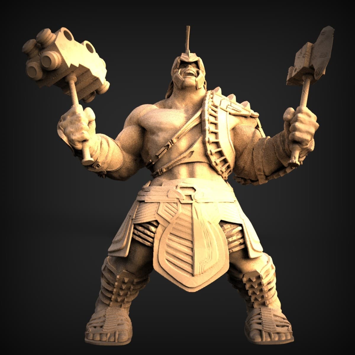Twin-Maul War Champion Miniature
