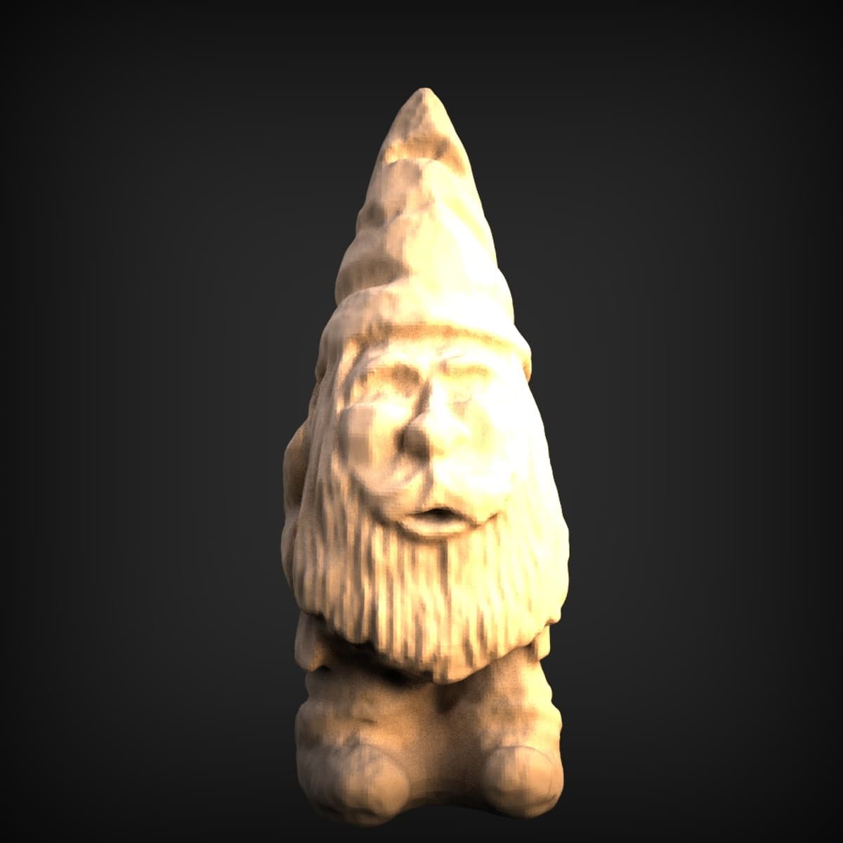 Long-Bearded Garden Gnome Figure