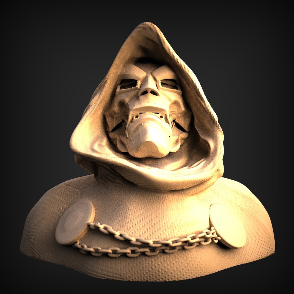 Hooded Masked Tyrant Bust