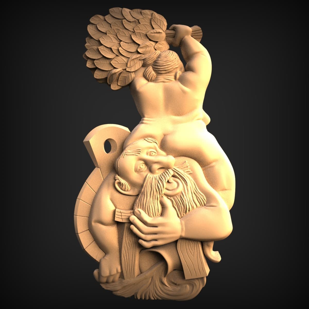 Strongman Wrestling Lion Relief