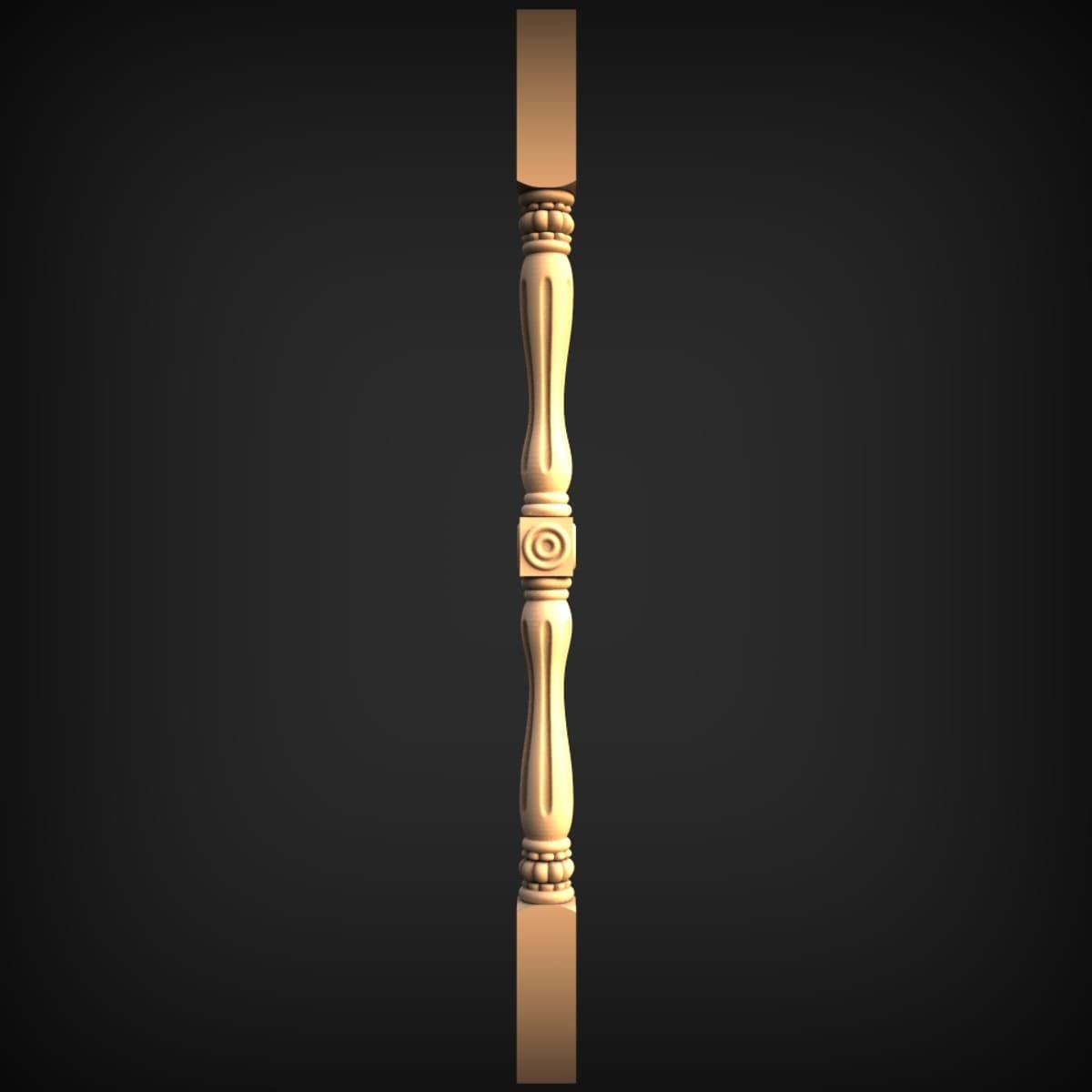 Turned Rosette Spindle Baluster