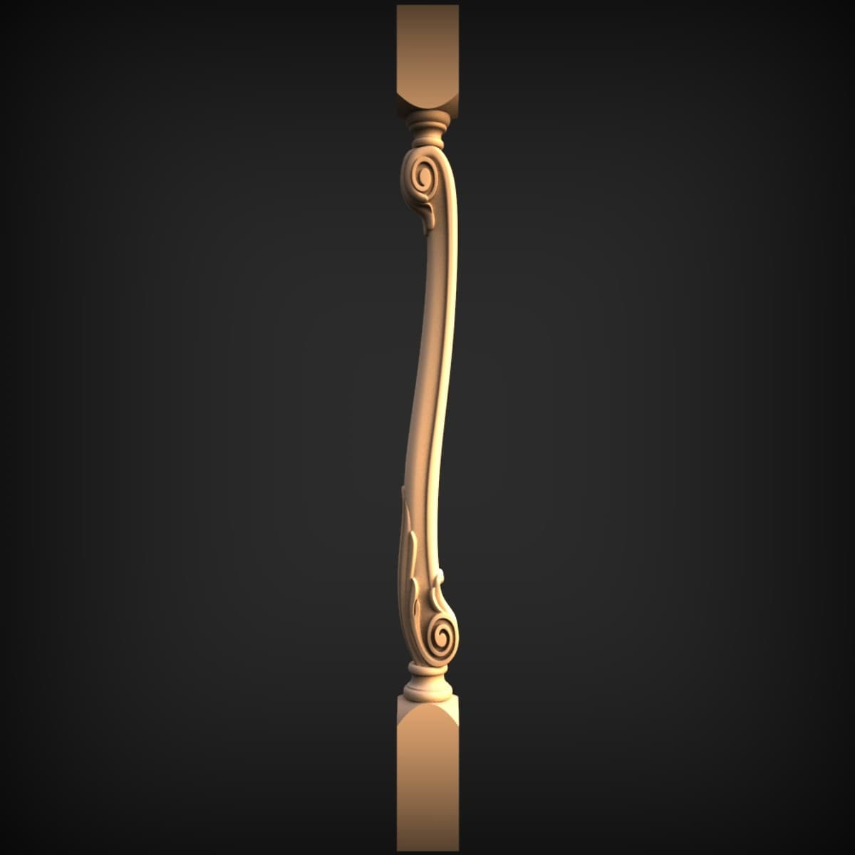 Acanthus-Scroll Cabriole Leg
