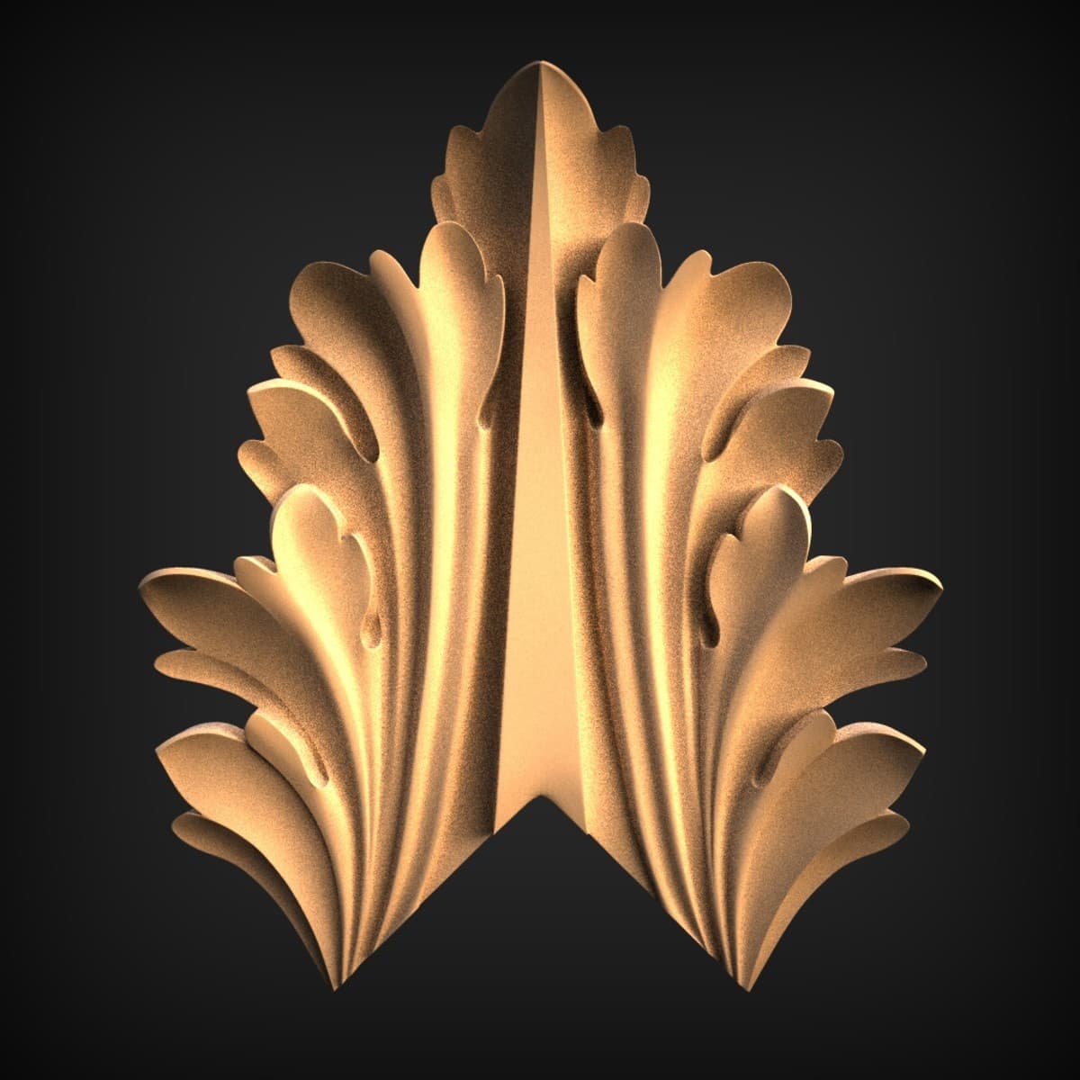 Acanthus Leaf Crest Onlay