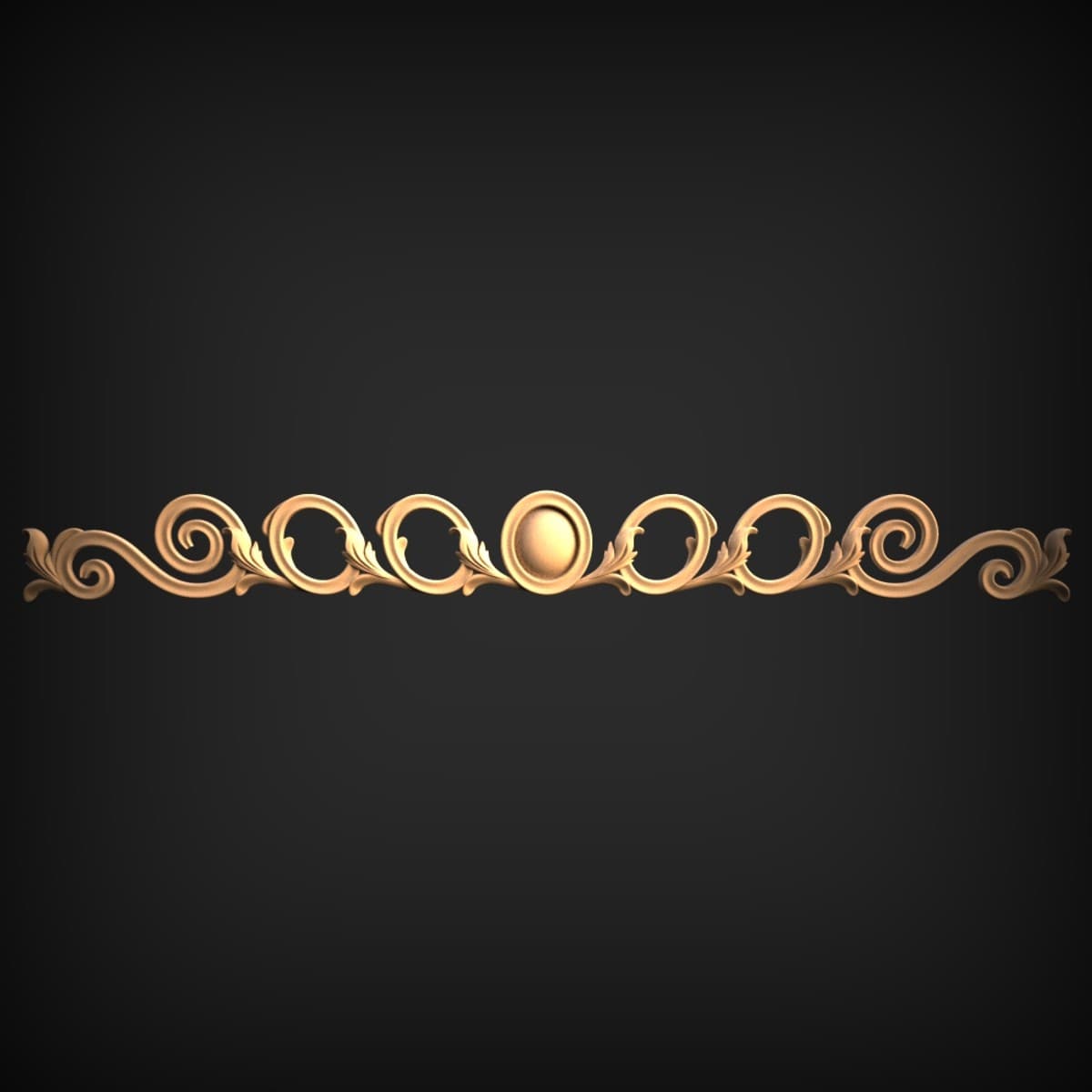 Scrolling Acanthus Frieze Border