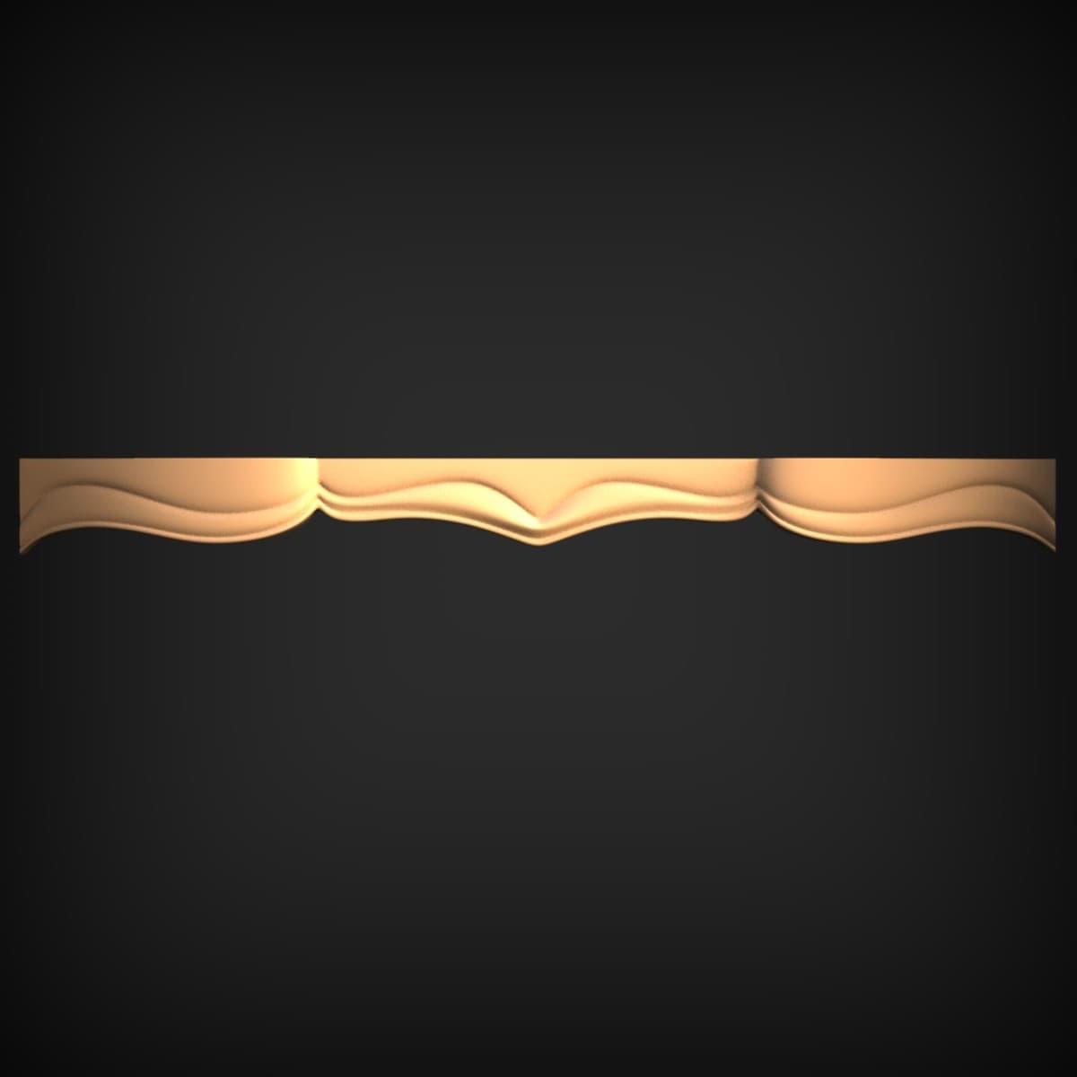 Undulating Wave Frieze Moulding