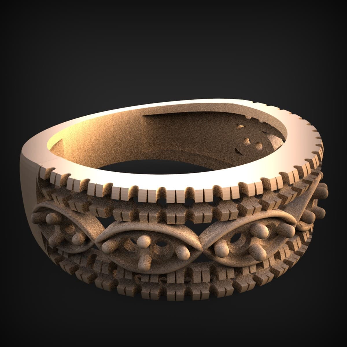 Interlaced Vine Napkin Ring Band