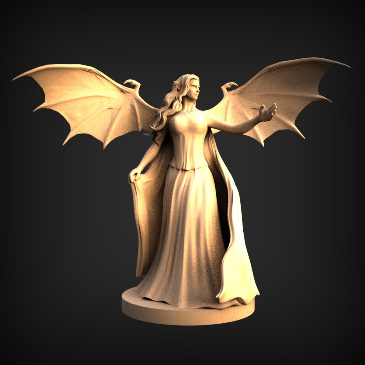 Winged Sorceress Fantasy Figure
