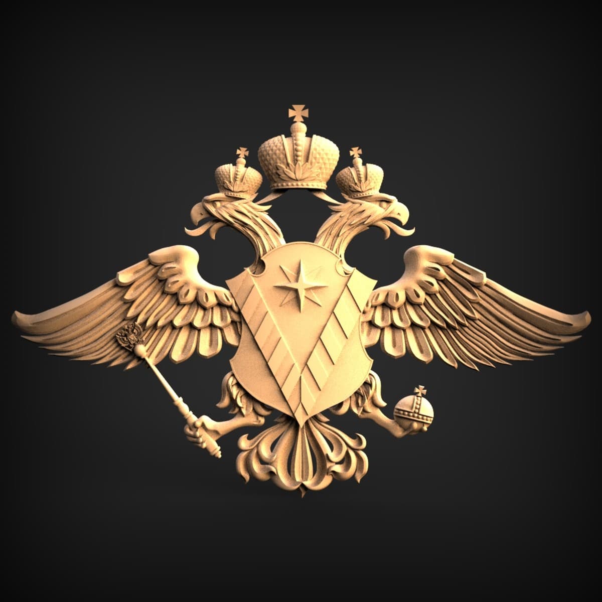 Double-Headed Imperial Eagle Plaque