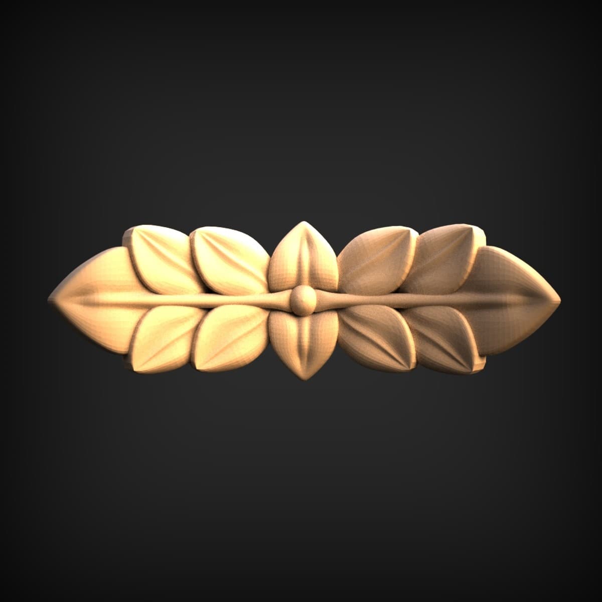 Symmetrical Laurel Leaf Onlay