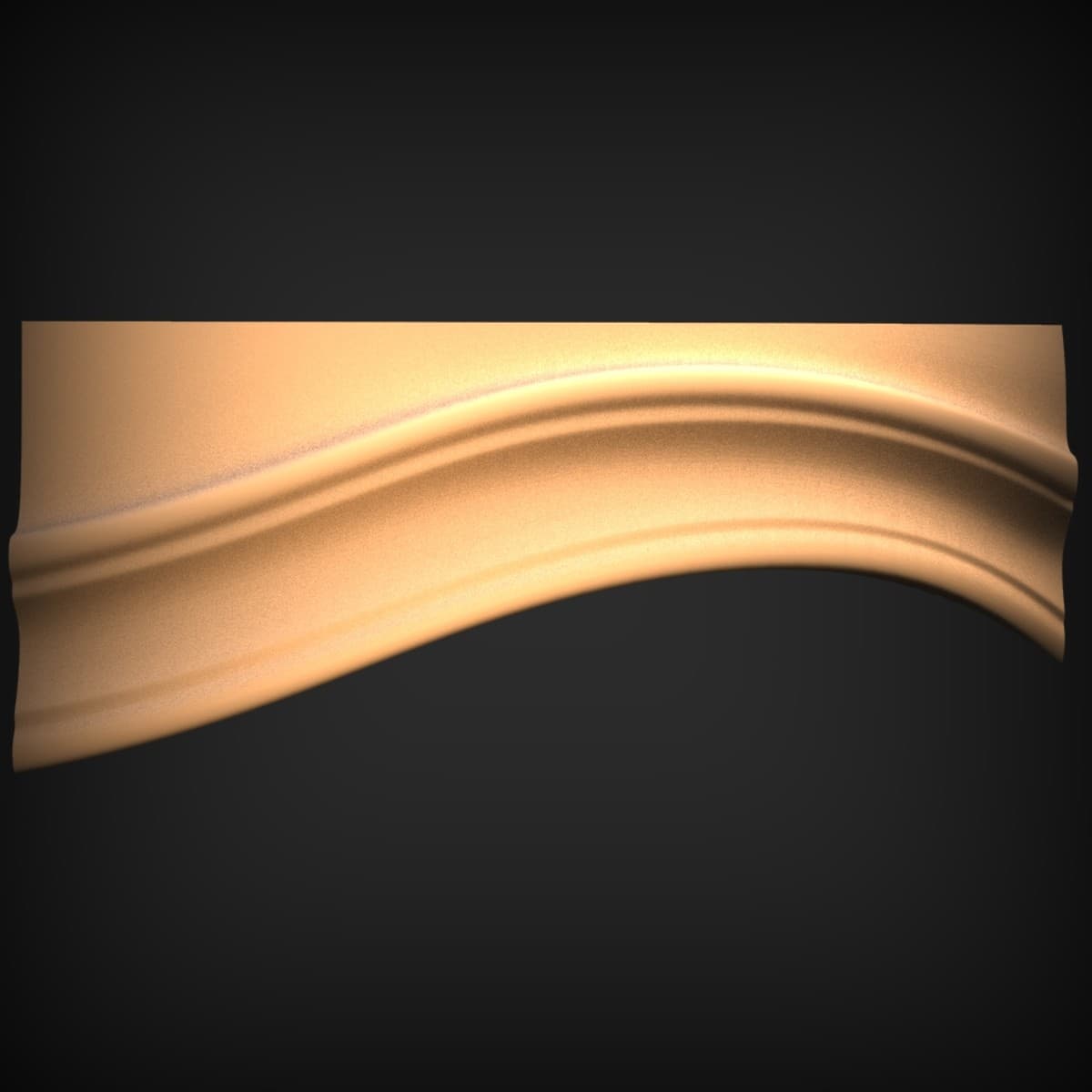 Undulating Wave Molding Trim