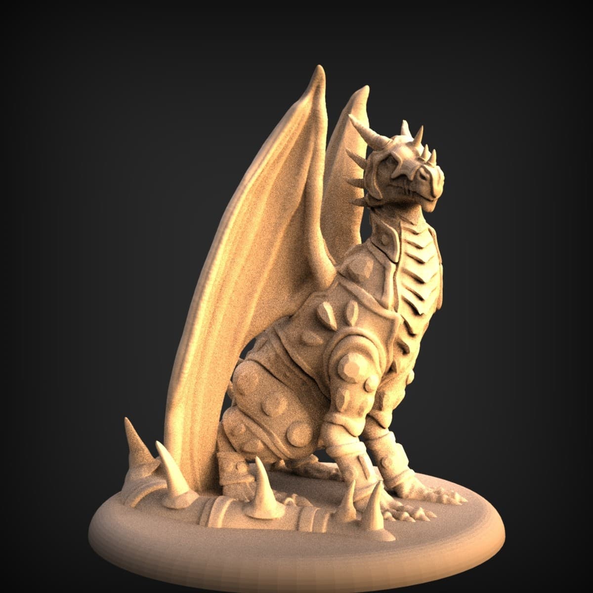 Armoured Sentinel Dragon Miniature