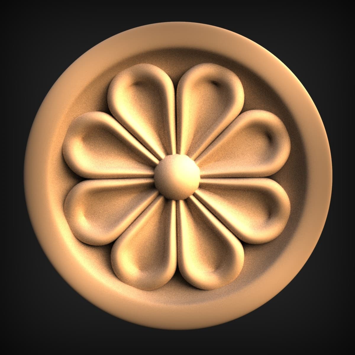 Eight-Petal Rosette Roundel