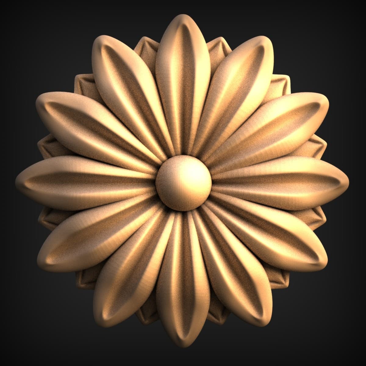 Layered Daisy Rosette Medallion