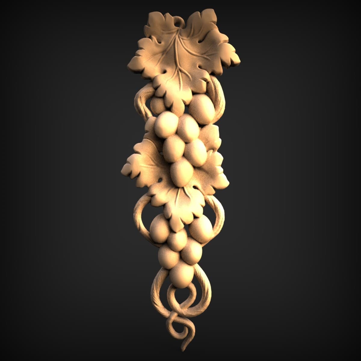 Cascading Grape Cluster Vine Drop