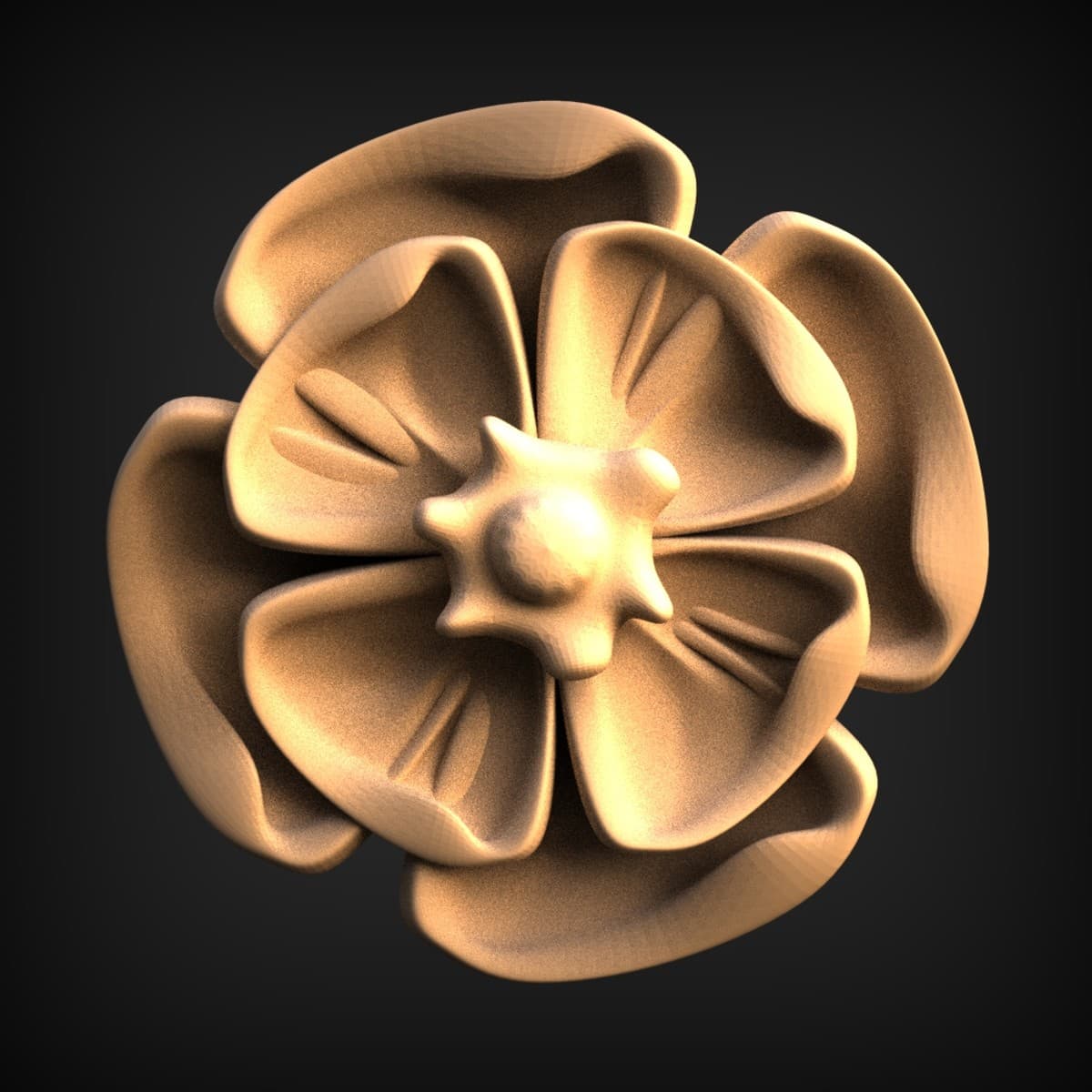Blooming Wild Rose Rosette