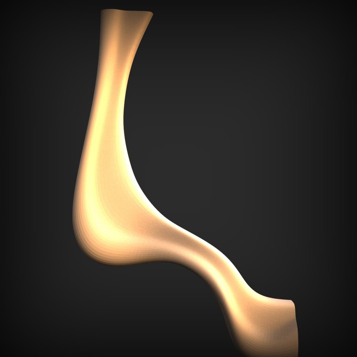 Curved Cabriole Table Leg