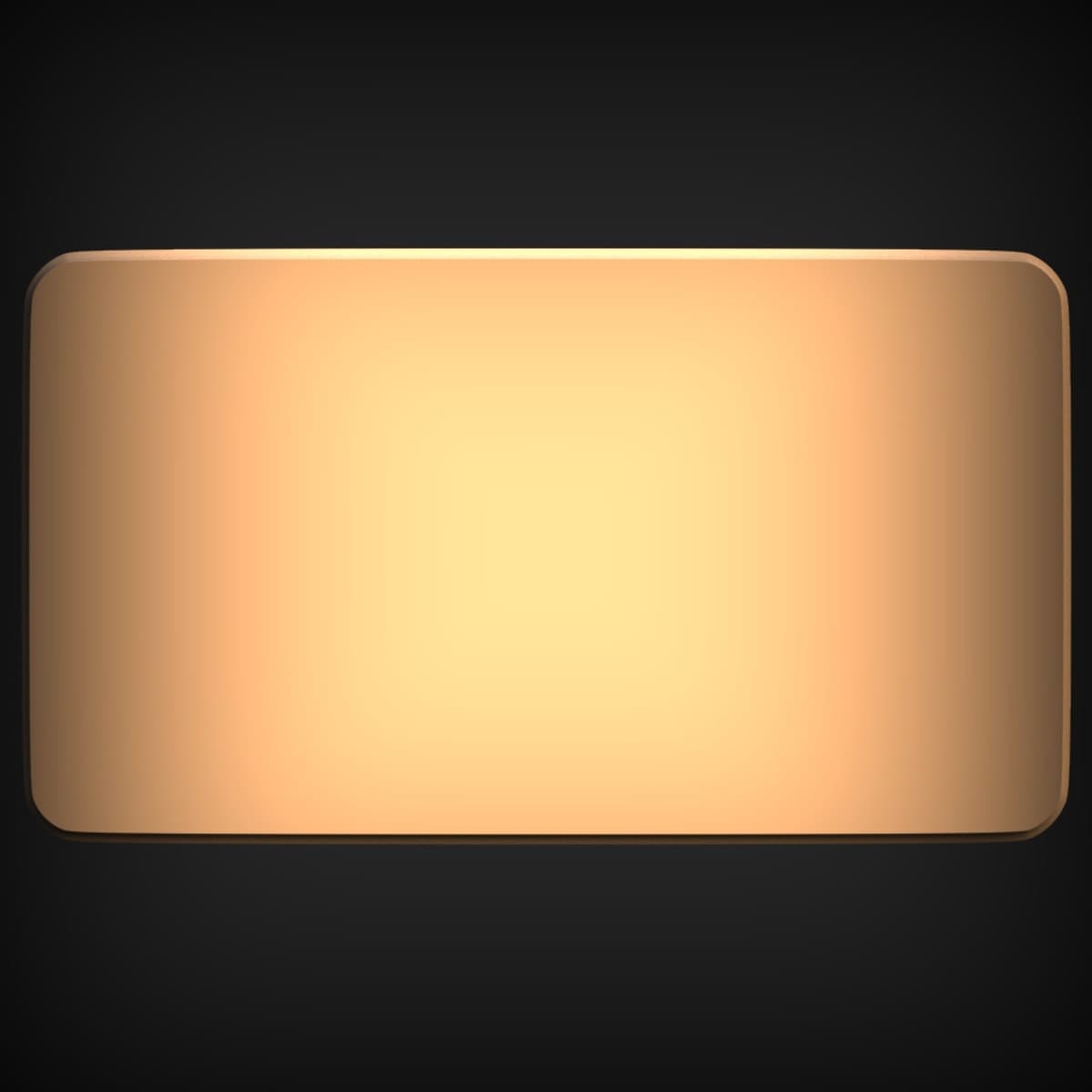 Rounded-Corner Blank Sign Panel