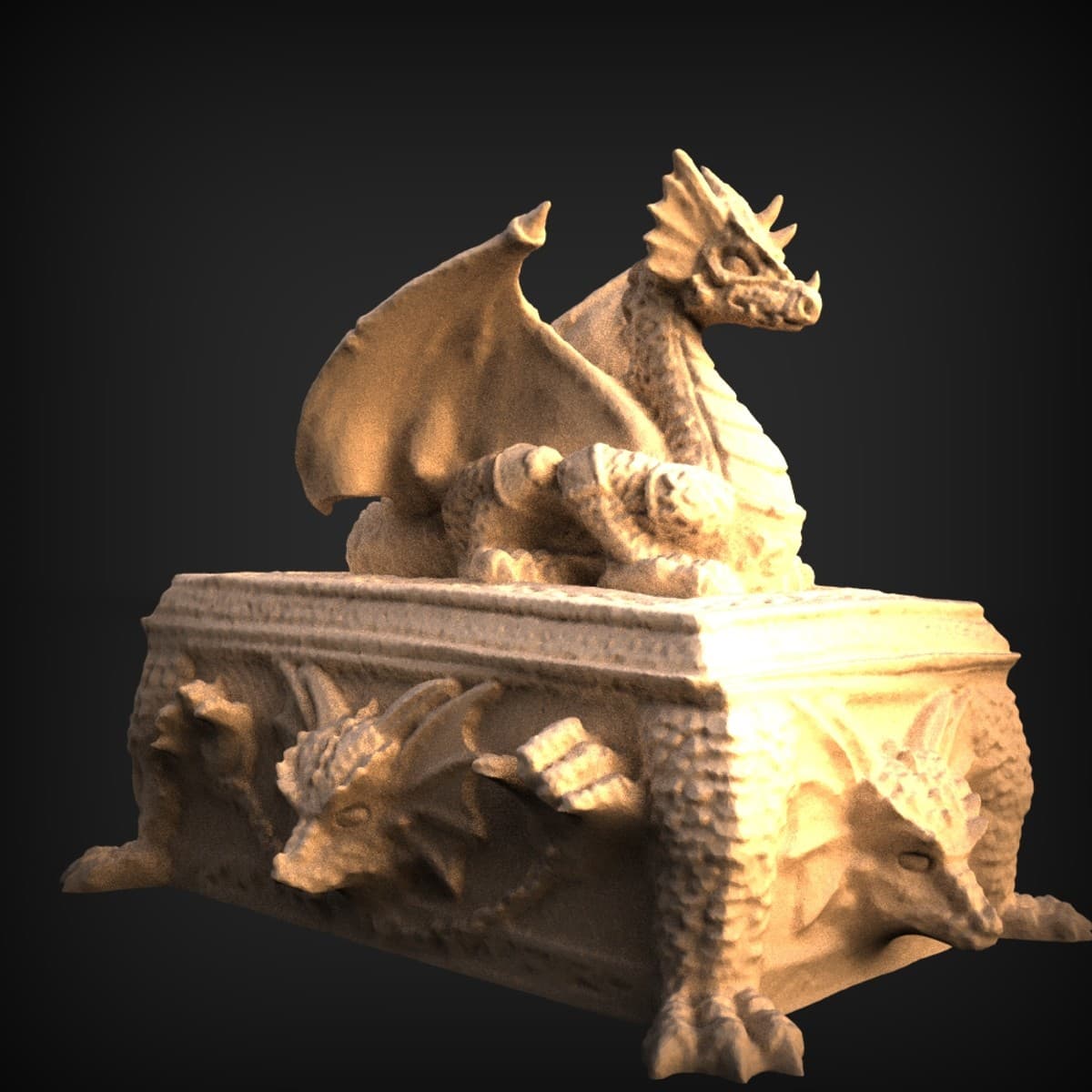 Winged Dragon Treasure Casket