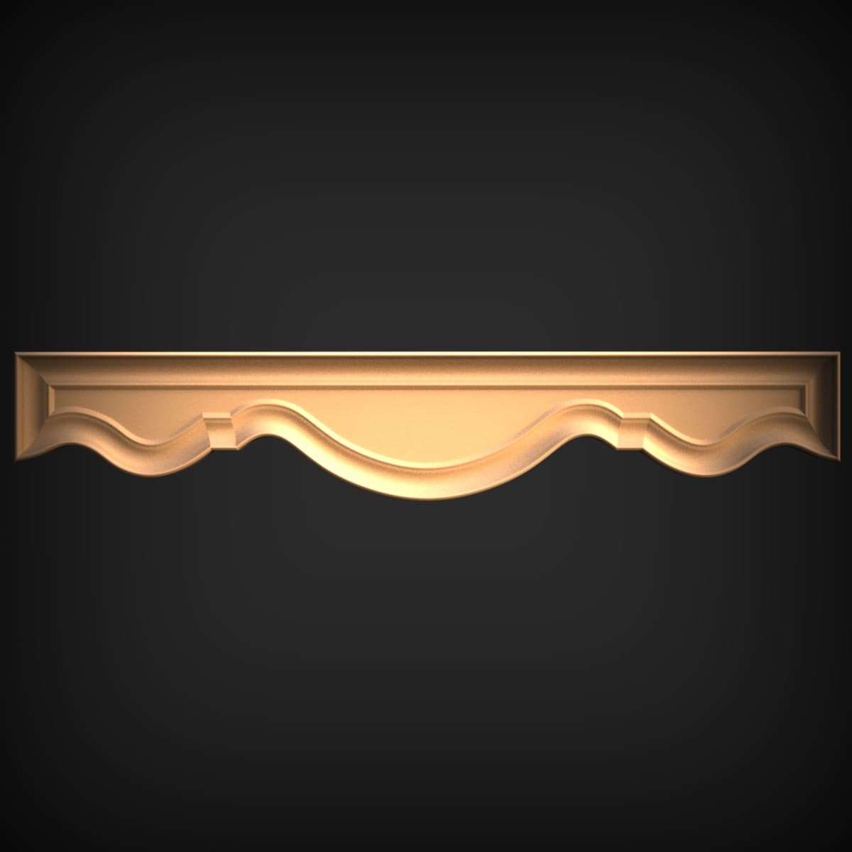 Scalloped Serpentine Window Valance