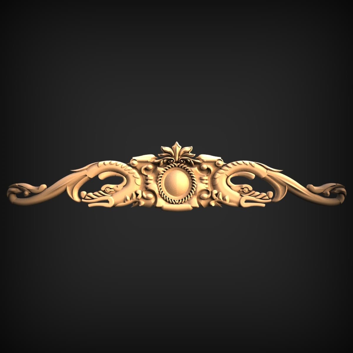 Twin Dragon Cartouche Onlay