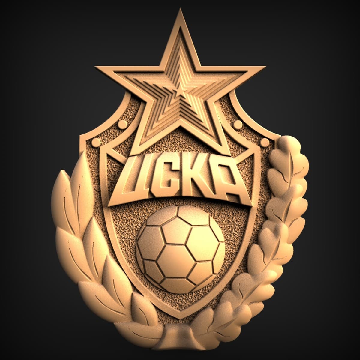 CSKA Moscow Football Crest Plaque