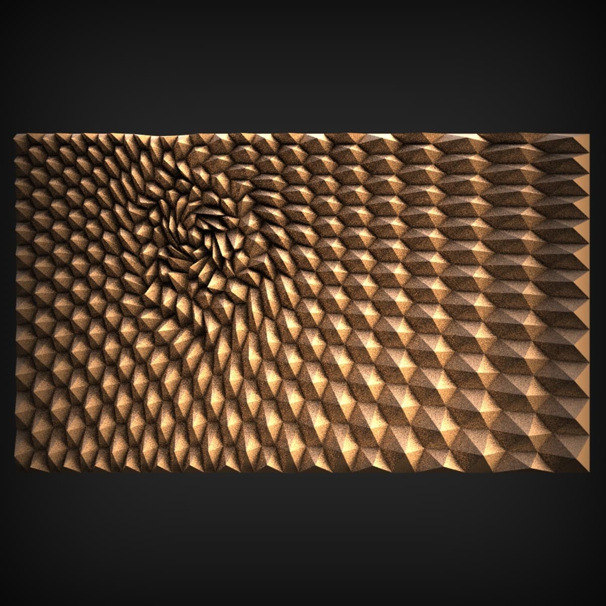 Faceted Vortex Illusion Panel