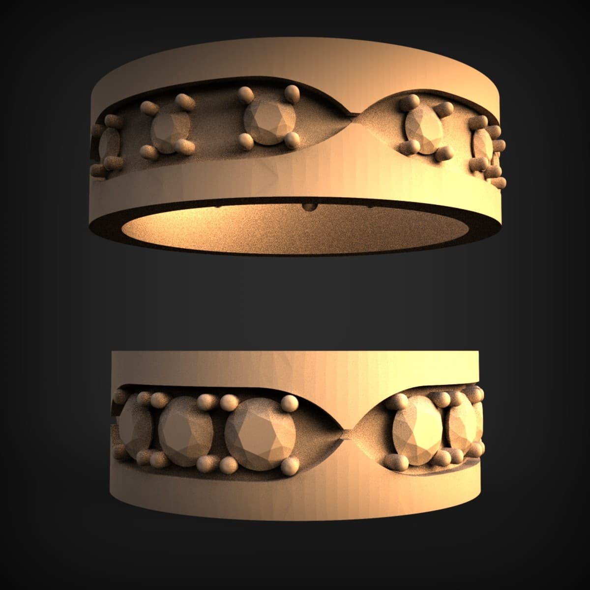 Gem-Set Eternity Ring Band