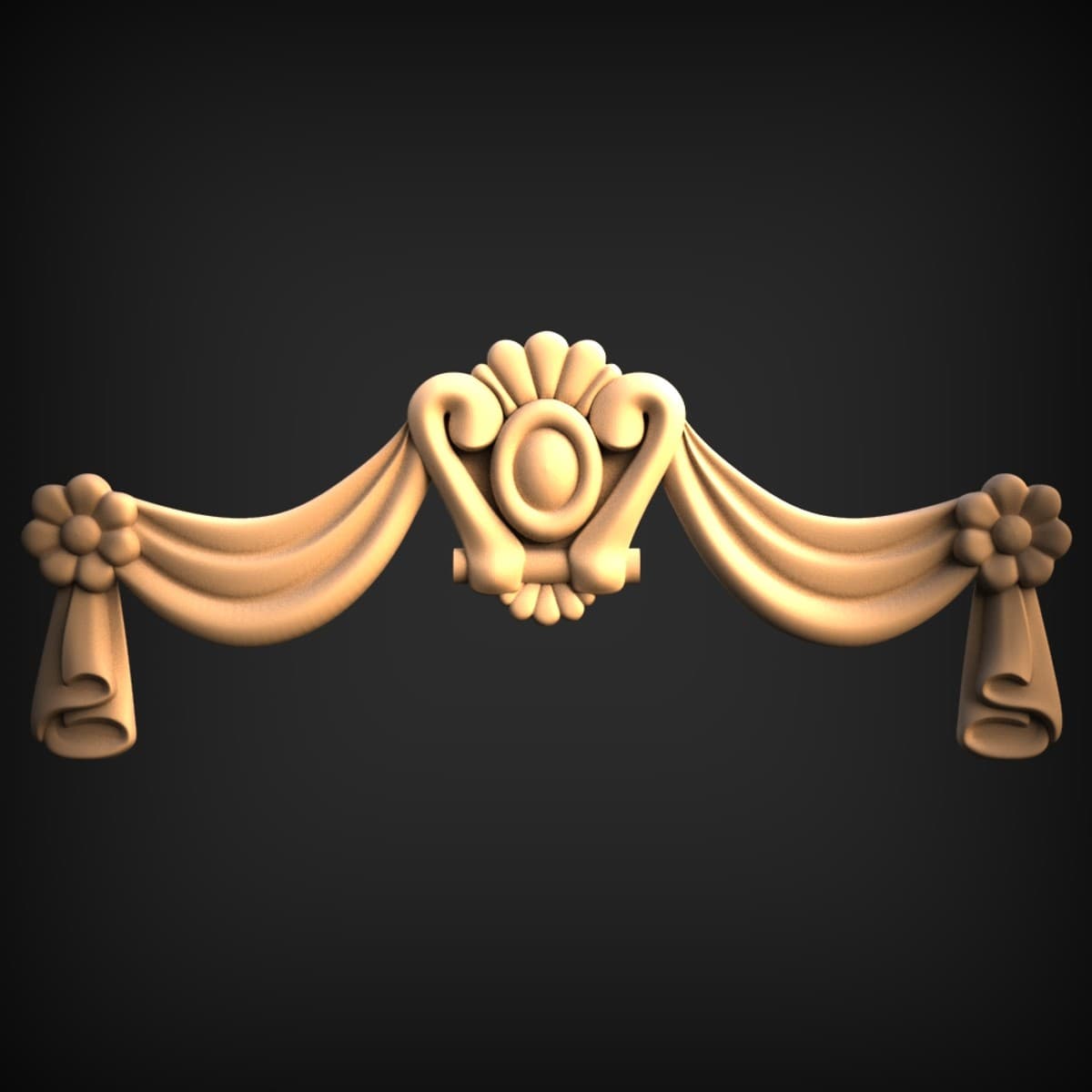 Draped Swag Valance Onlay