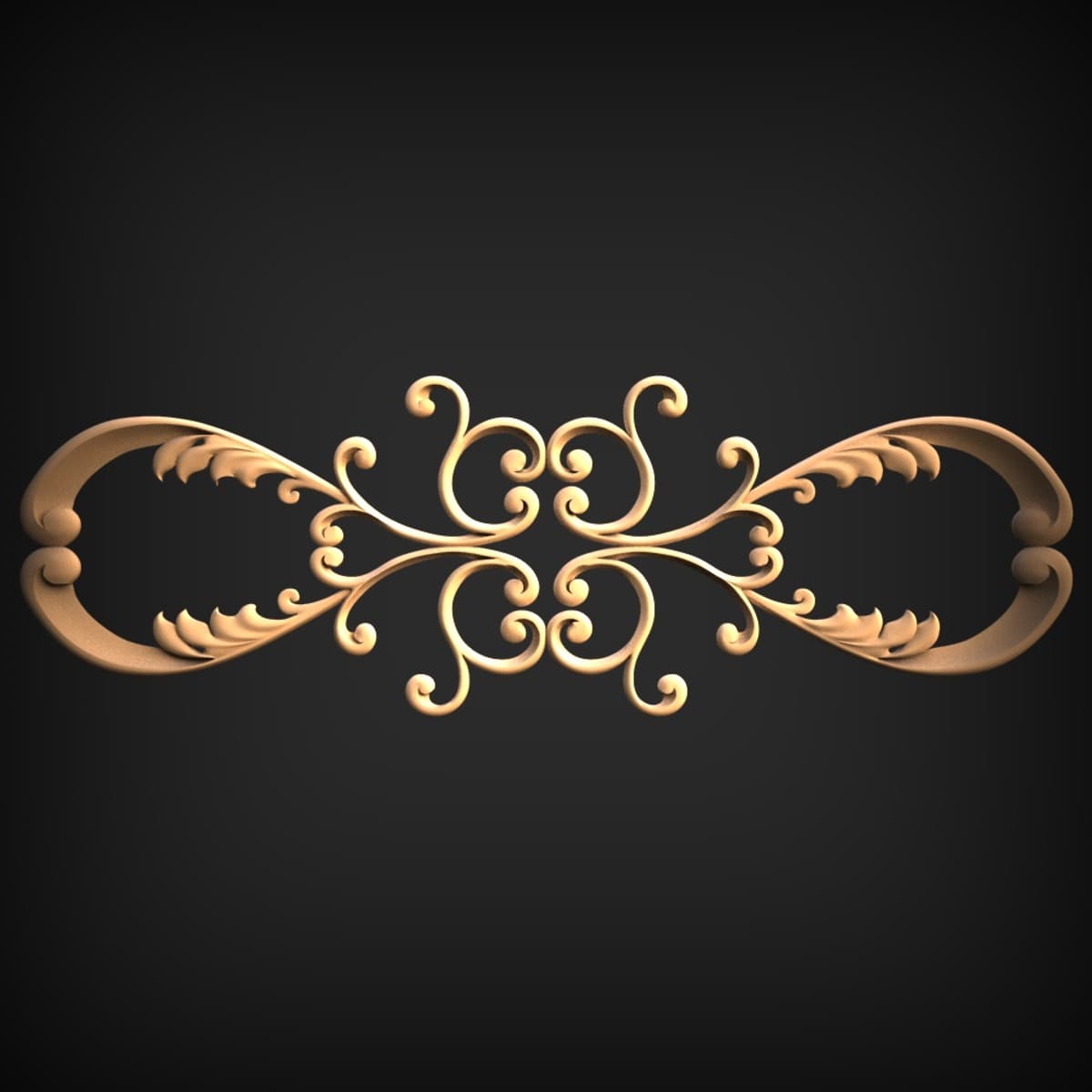 Feathered Acanthus Scroll Onlay