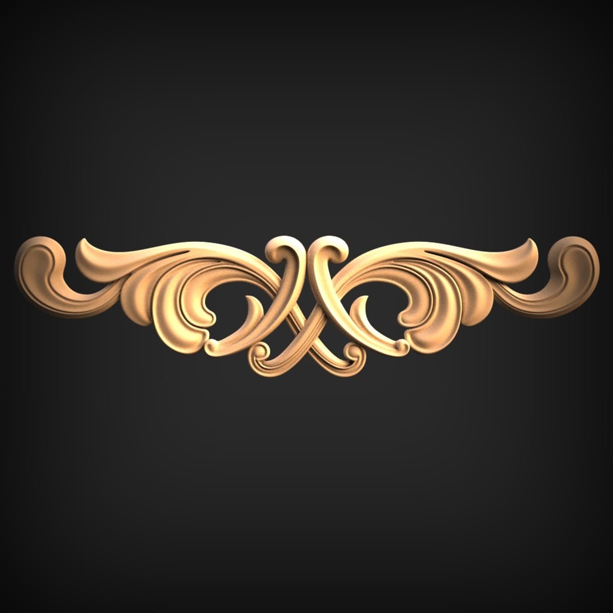 Symmetrical Scroll Centre Onlay