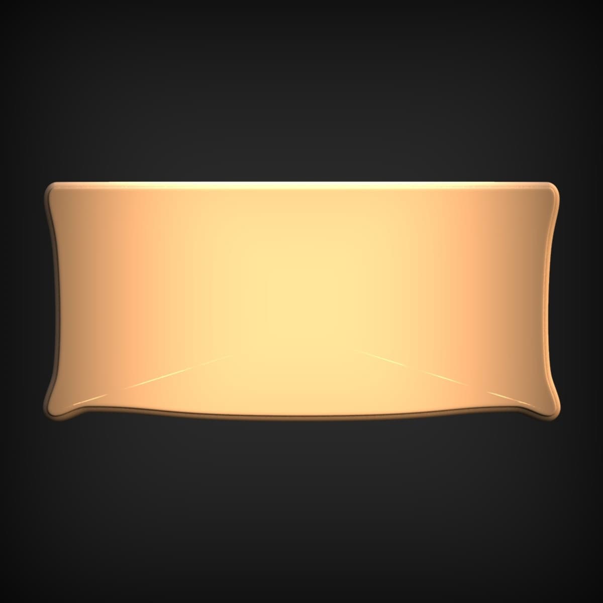 Blank Domed Banner Plaque
