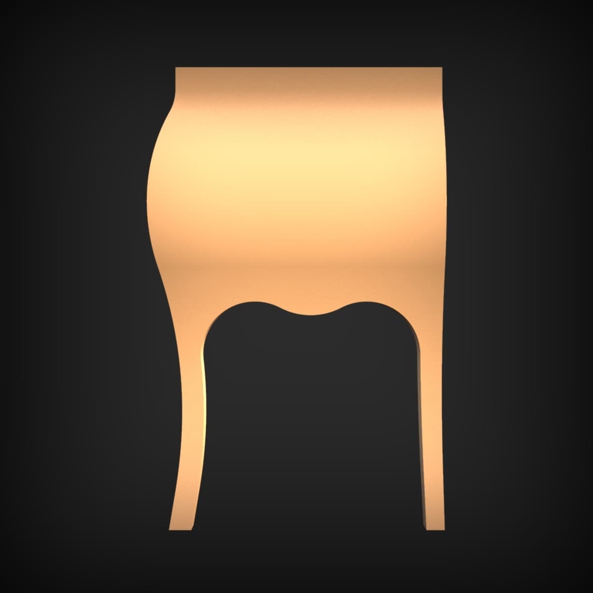 Bombe Cabriole Table Base Profile
