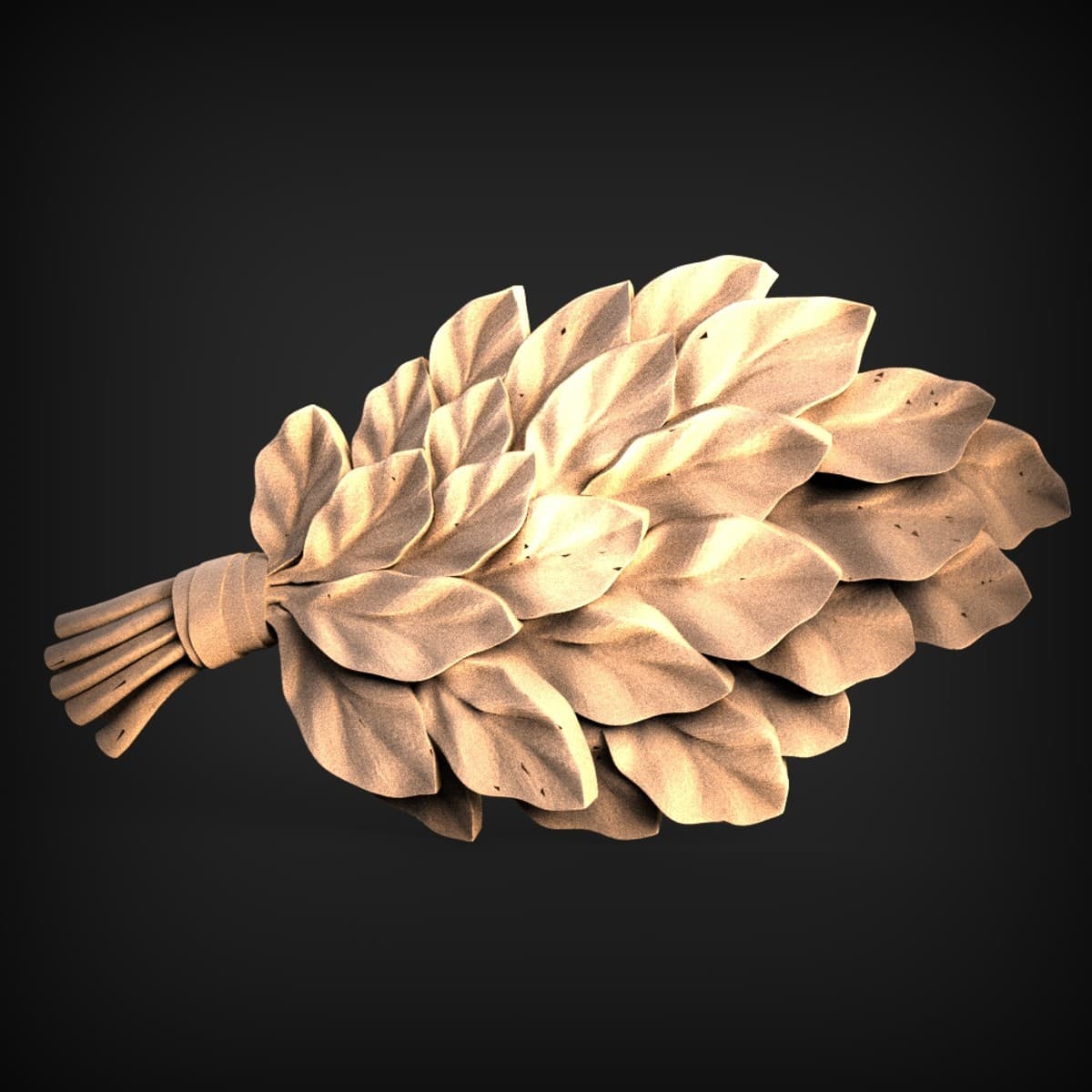 Carved Pinecone Wall Ornament