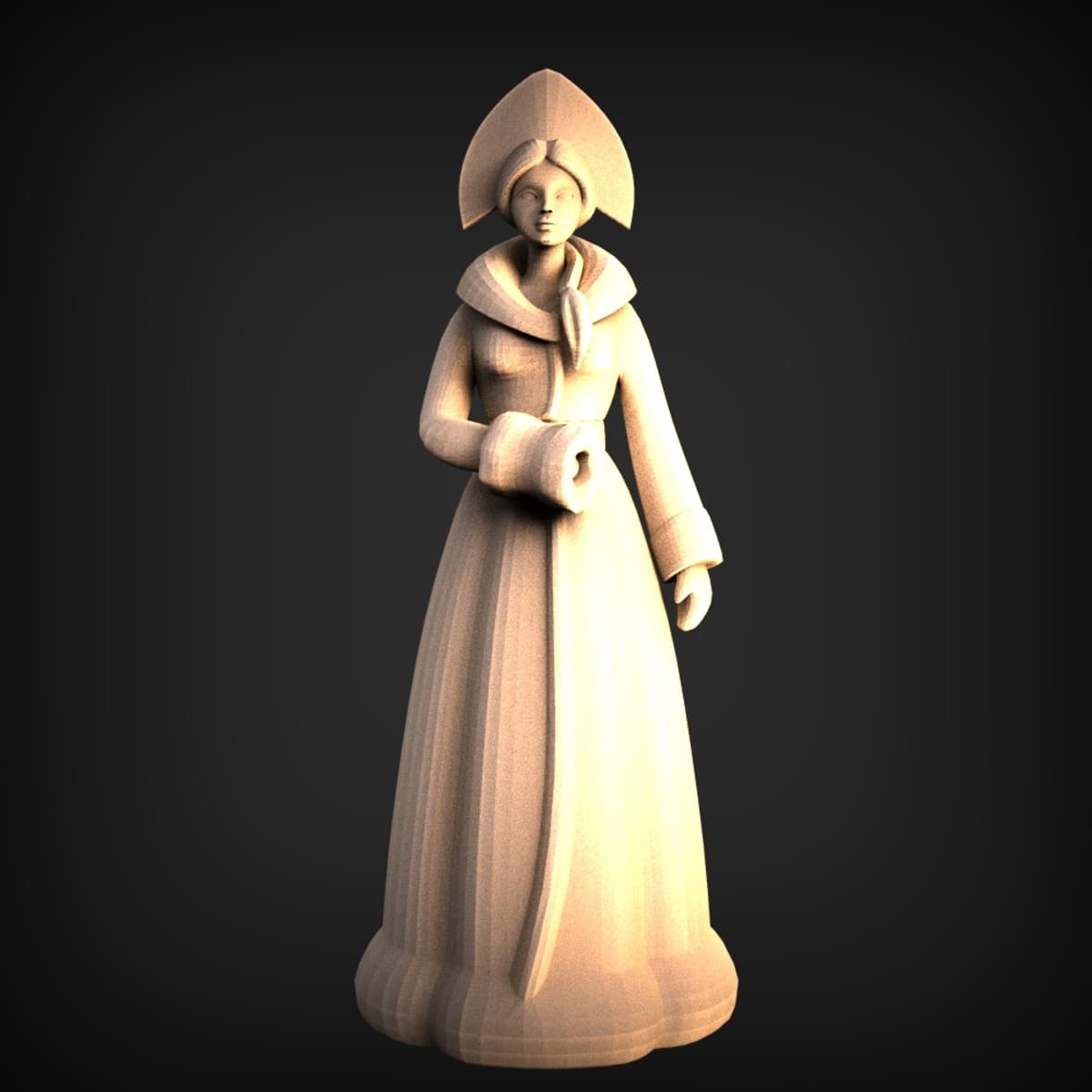 Noblewoman In Kokoshnik Figurine