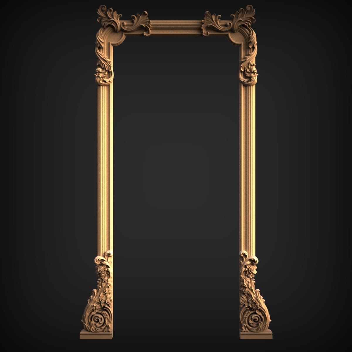 Baroque Foliage Mirror Frame Surround