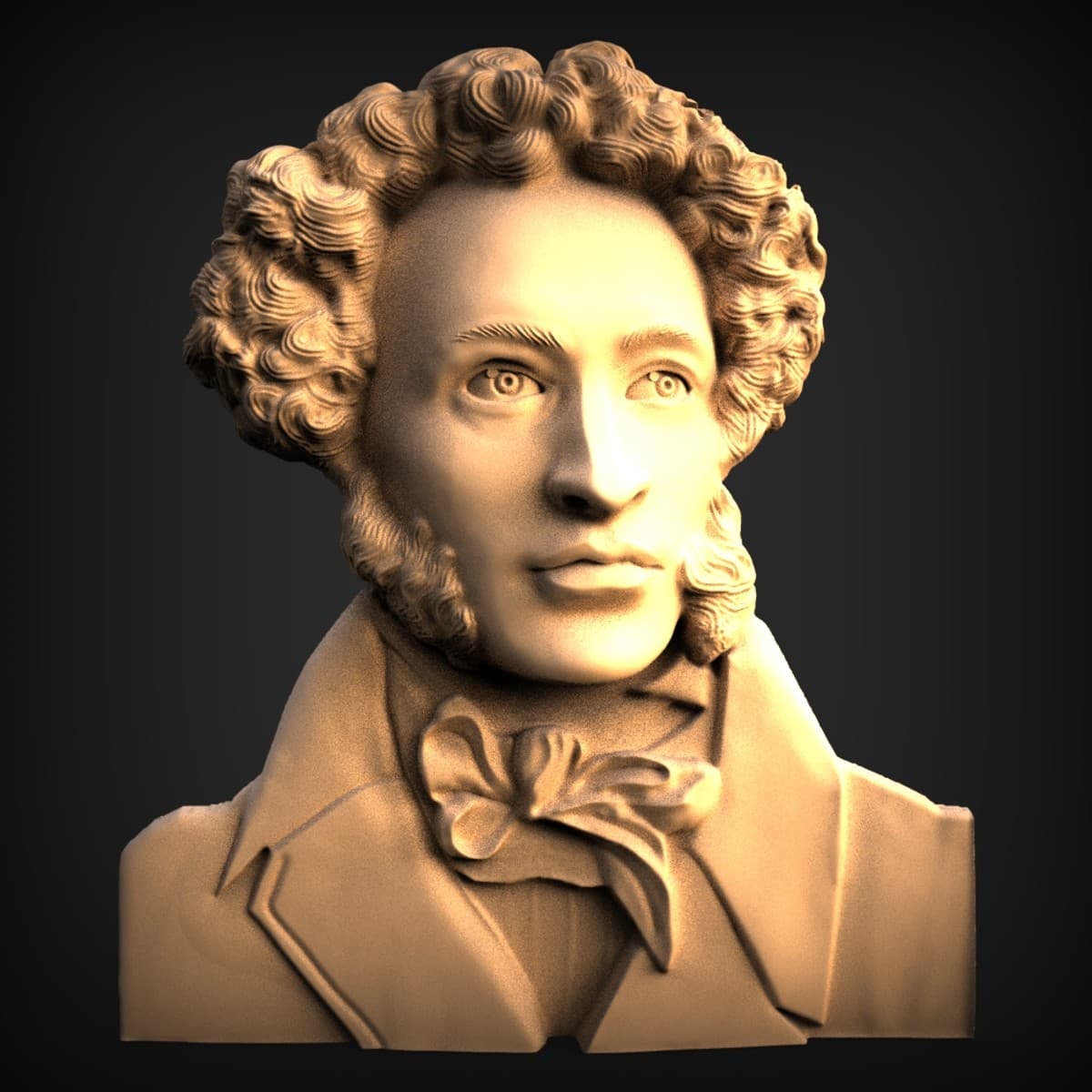 Romantic Poet Portrait Bust