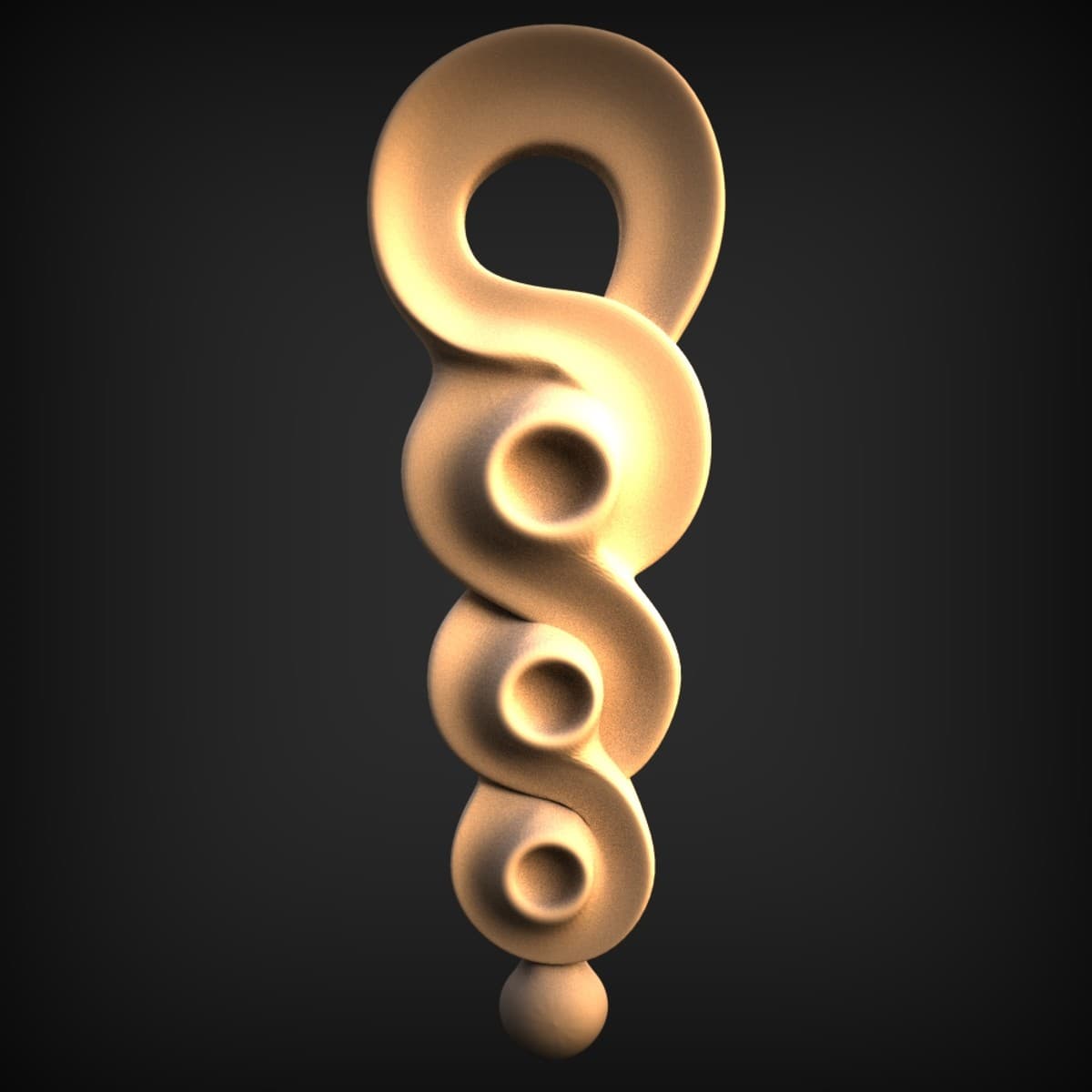 Cascading Volute Scroll Onlay