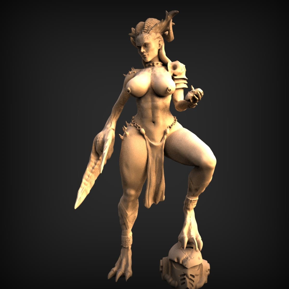 Horned Demoness Trophy Huntress