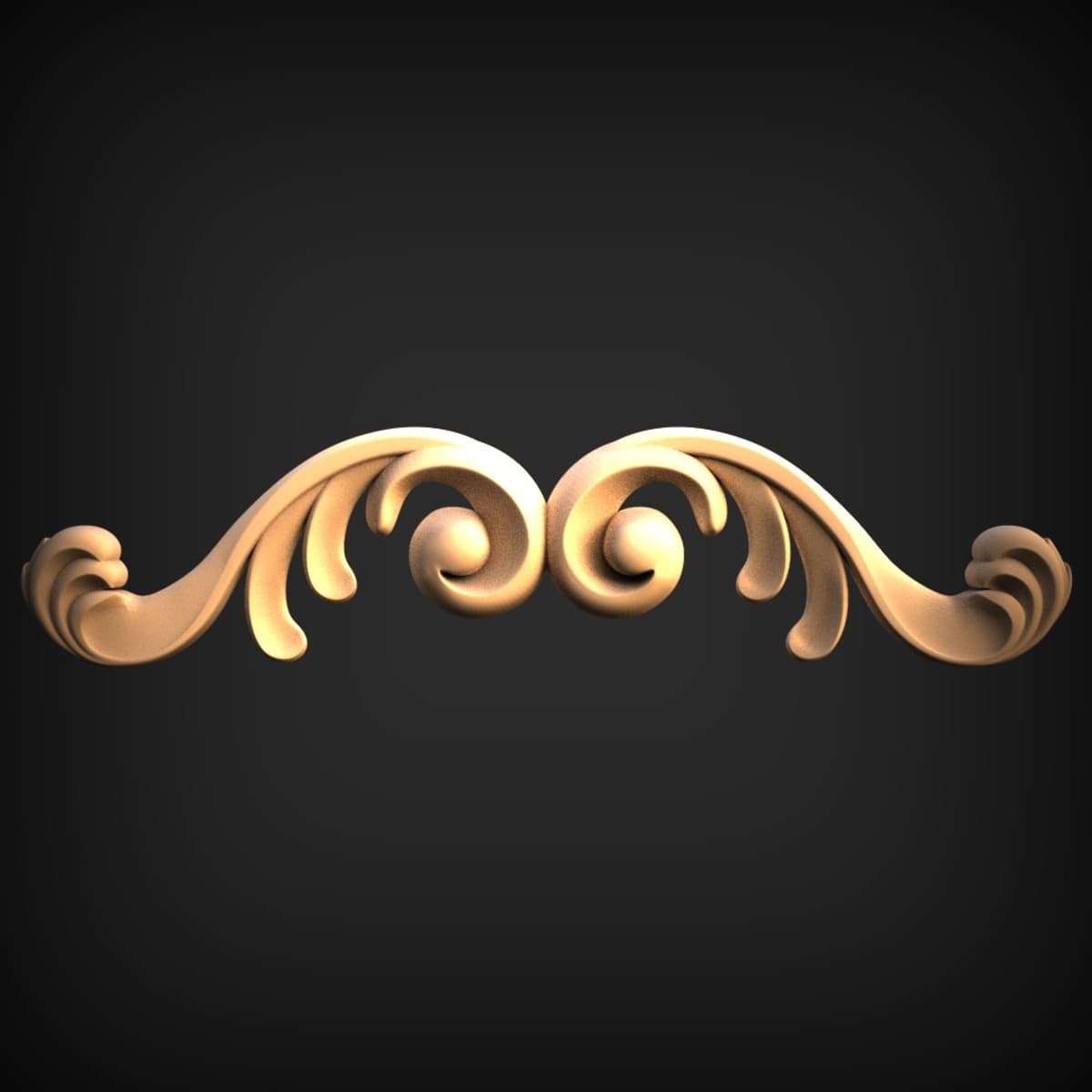 Scrolled Acanthus Wing Onlay
