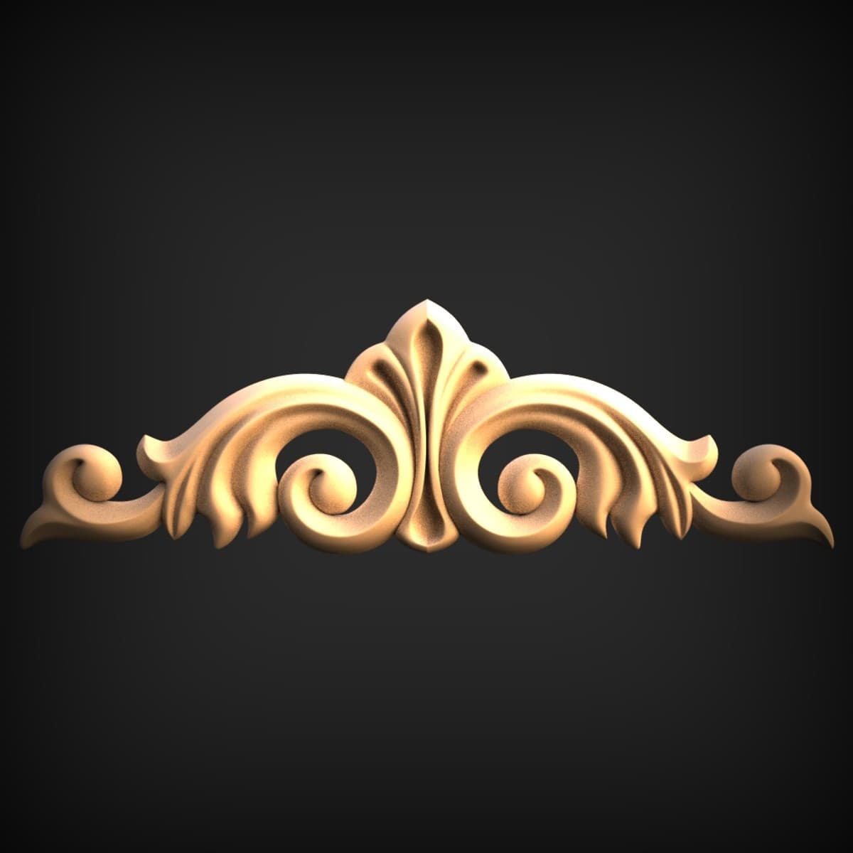 Palmette Scroll Crest Onlay