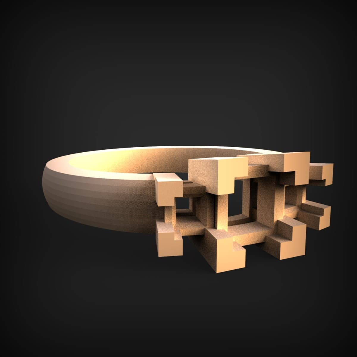 Geometric Cube-Cluster Statement Ring