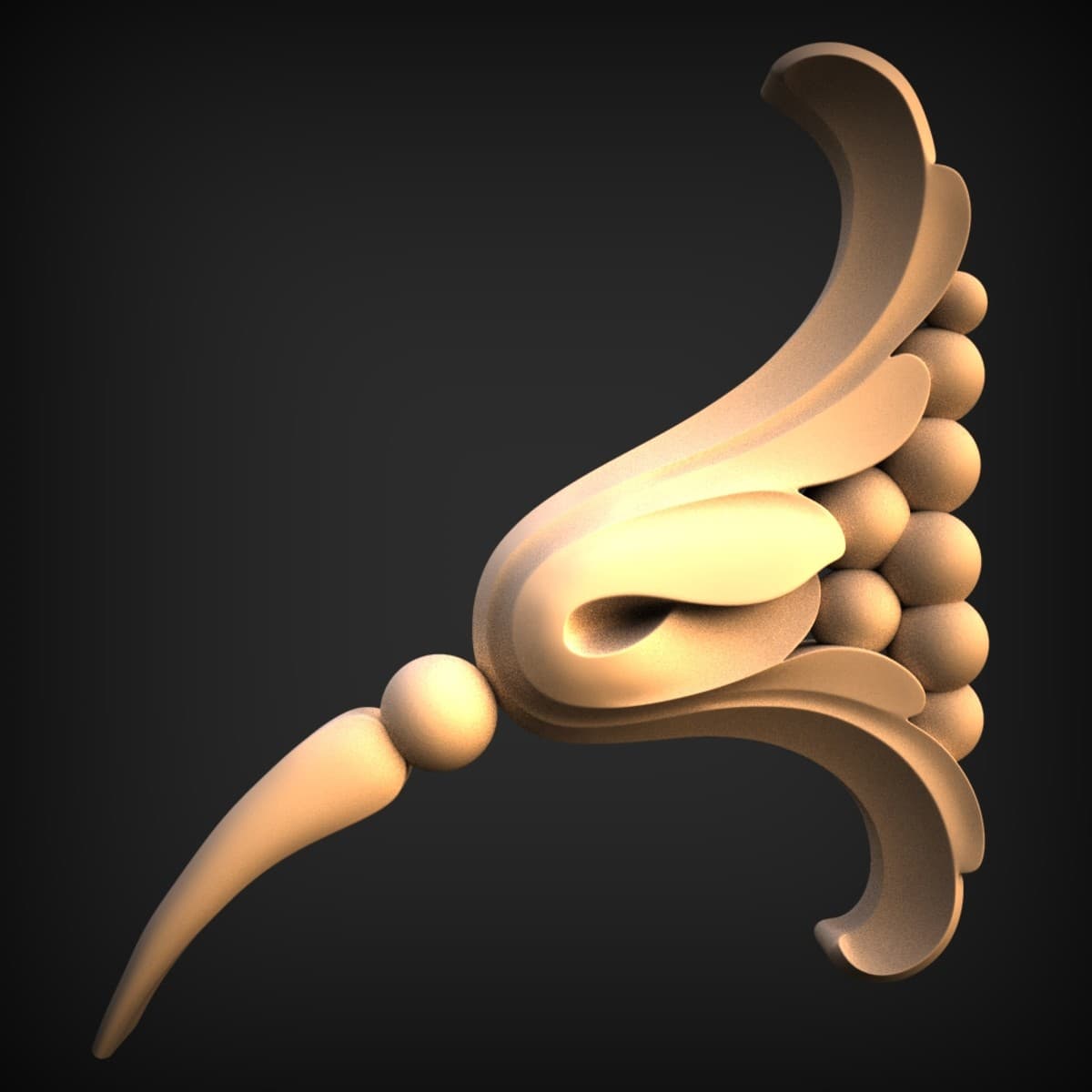 Acanthus And Grape Cluster Drop