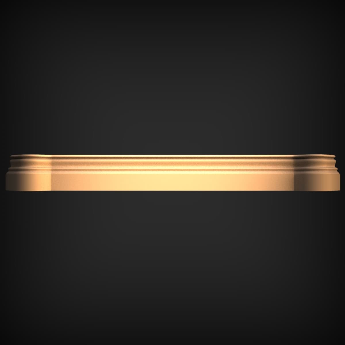 Rounded Rectangle Molded Tray Rim