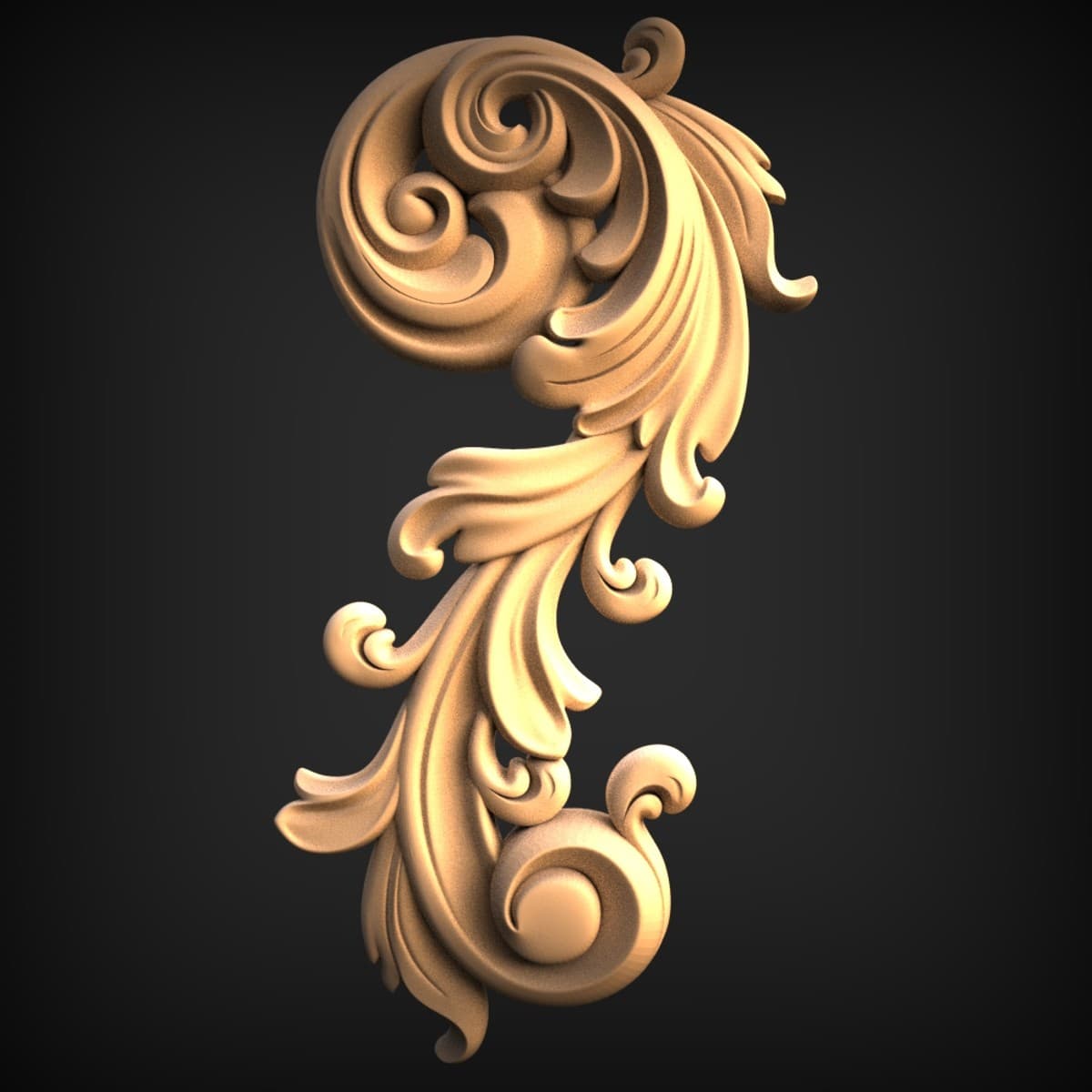 Rococo Acanthus Scroll Onlay