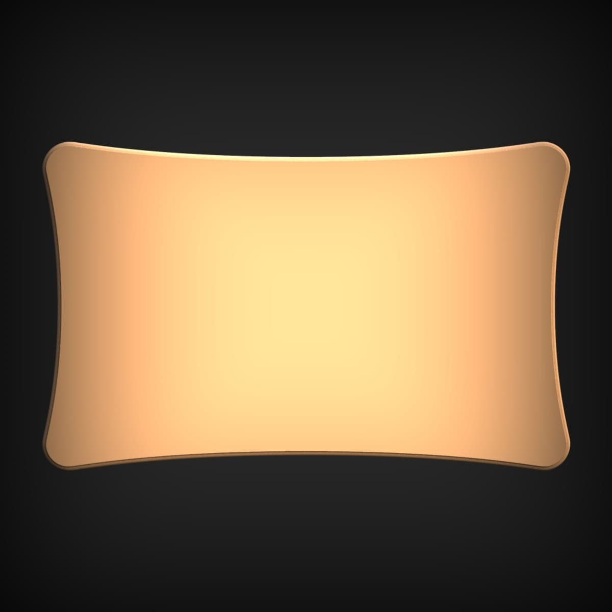Dished Cushion Nameplate Blank