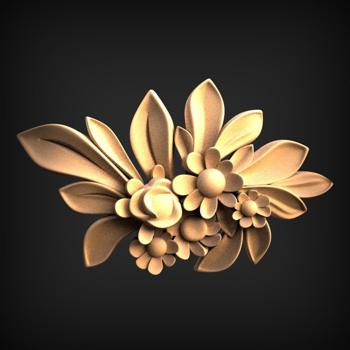 Rose And Daisy Floral Spray