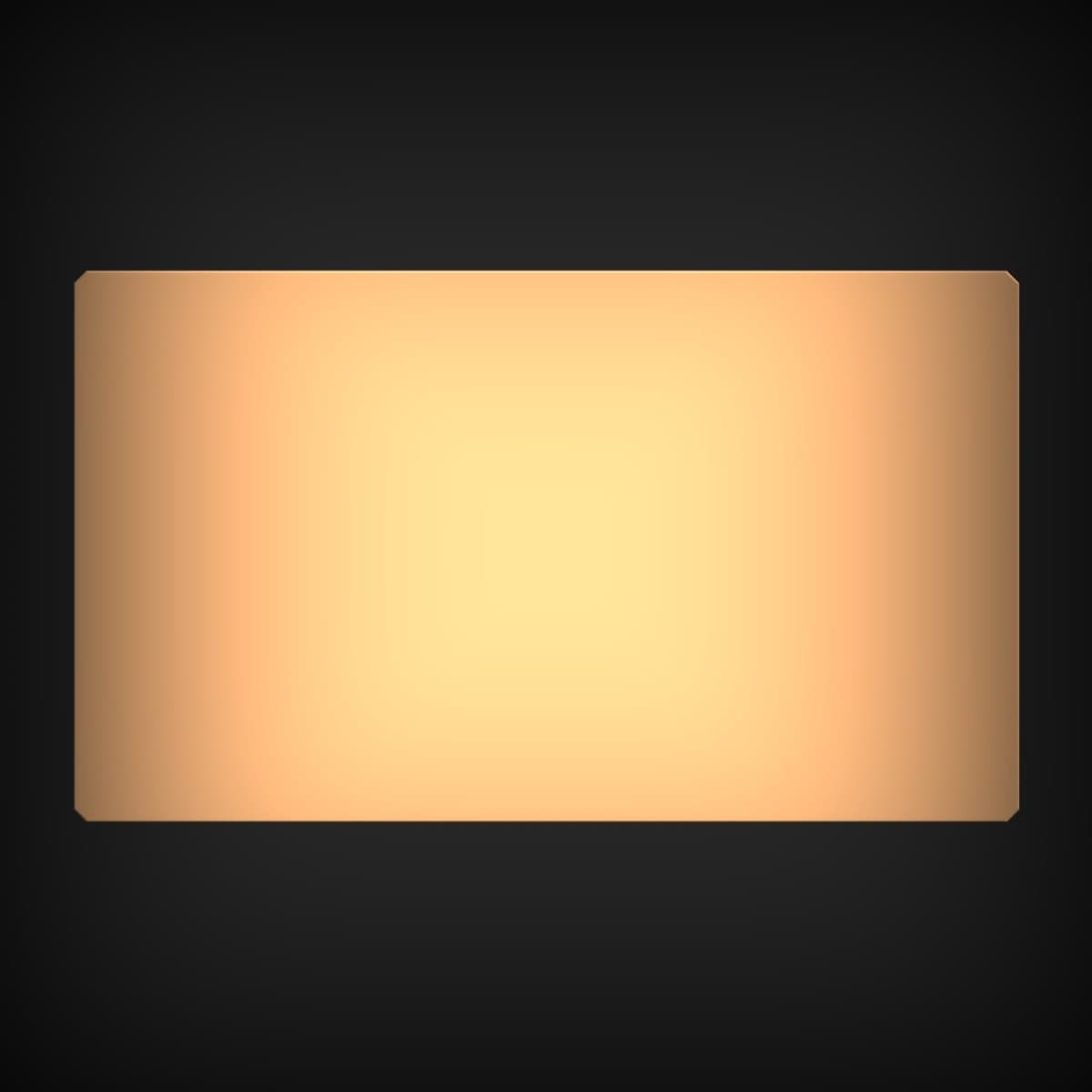 Chamfered Rectangular Sign Blank