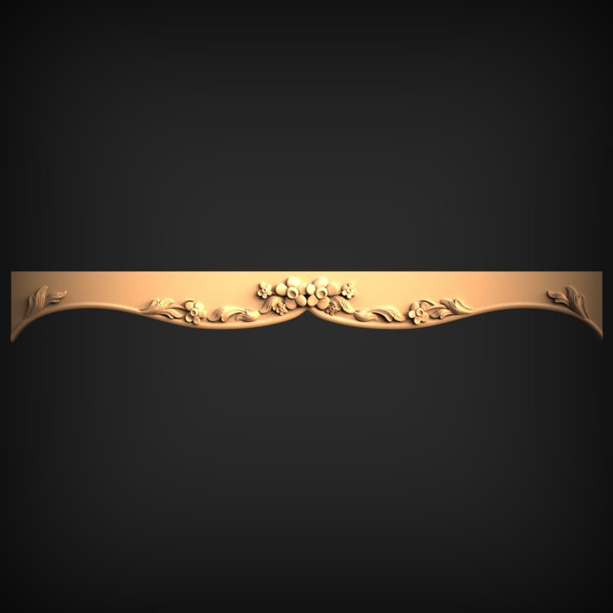 Floral Spray Header Moulding