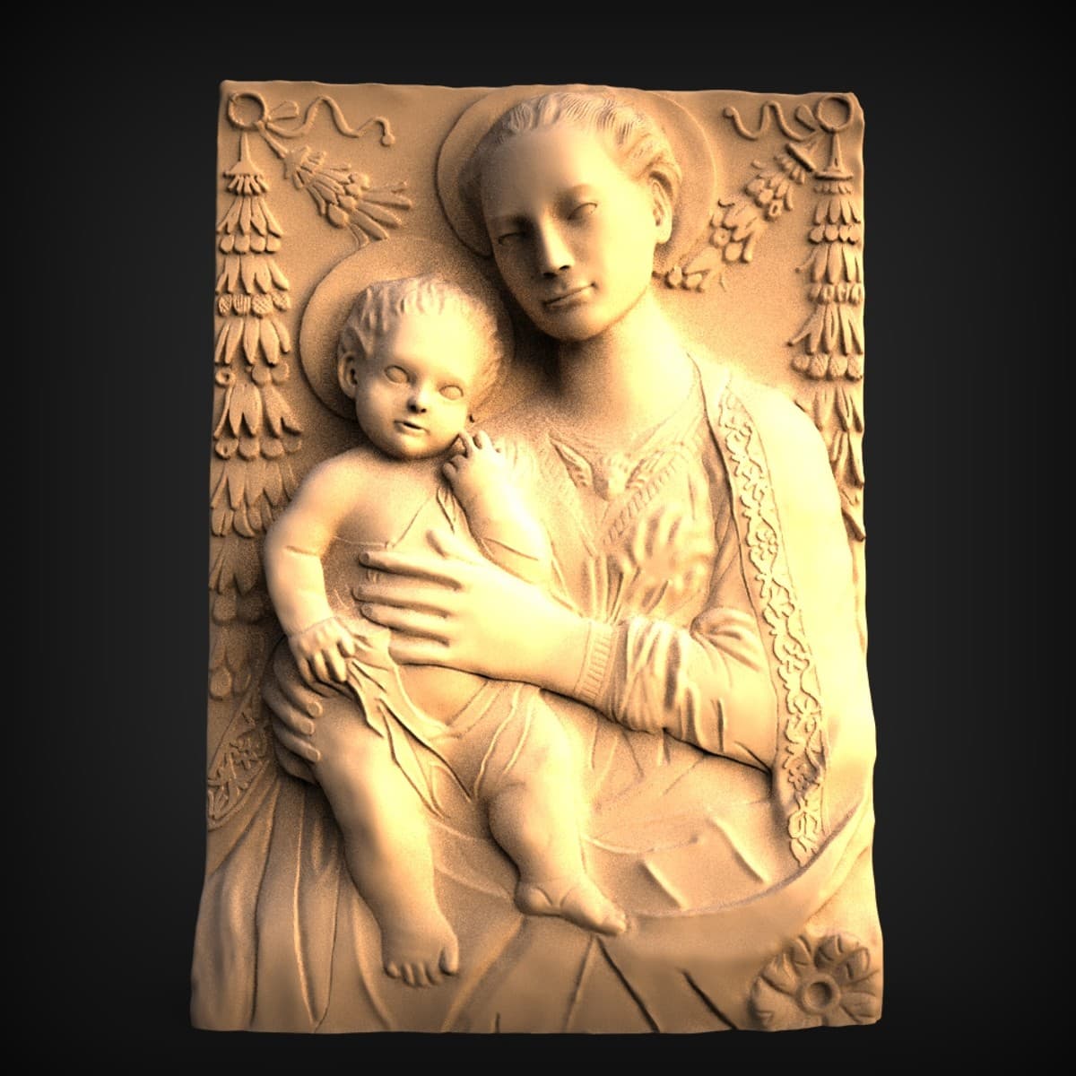 Madonna and Child Devotional Panel