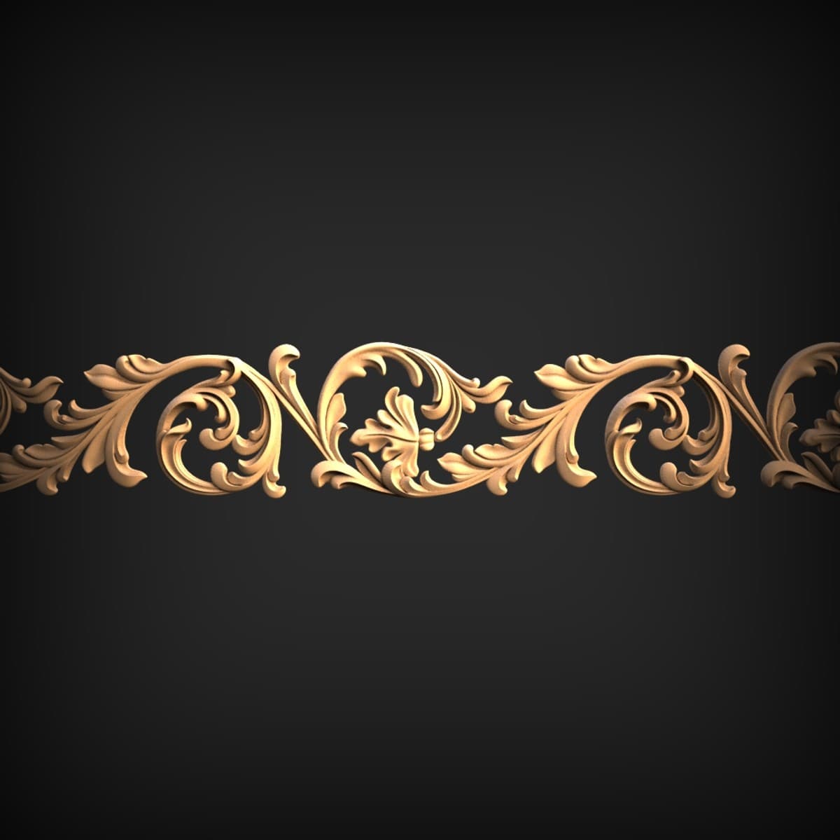 Running Acanthus Scroll Border Moulding